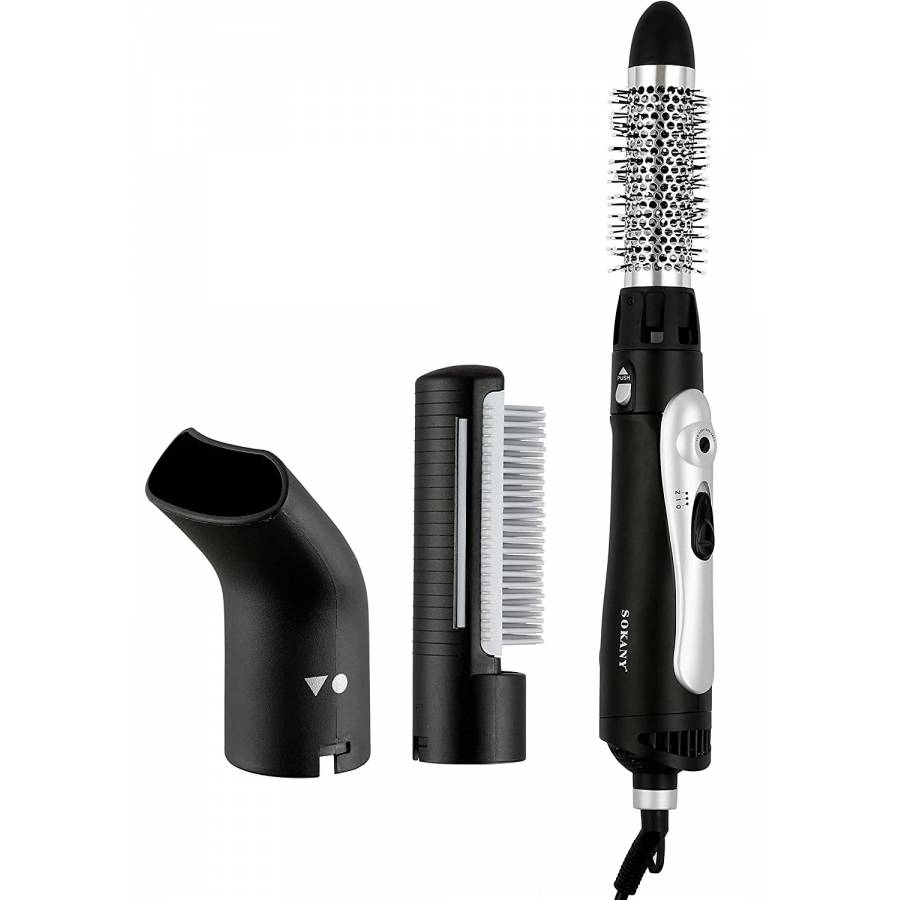 Set Ondulator Profesional Cu 3 Capete, 3 Trepte Viteza, 1000 W, Alimentare 220-240v 50/60hz, Design Ergonomic, Rotire 360 Grade, Negru