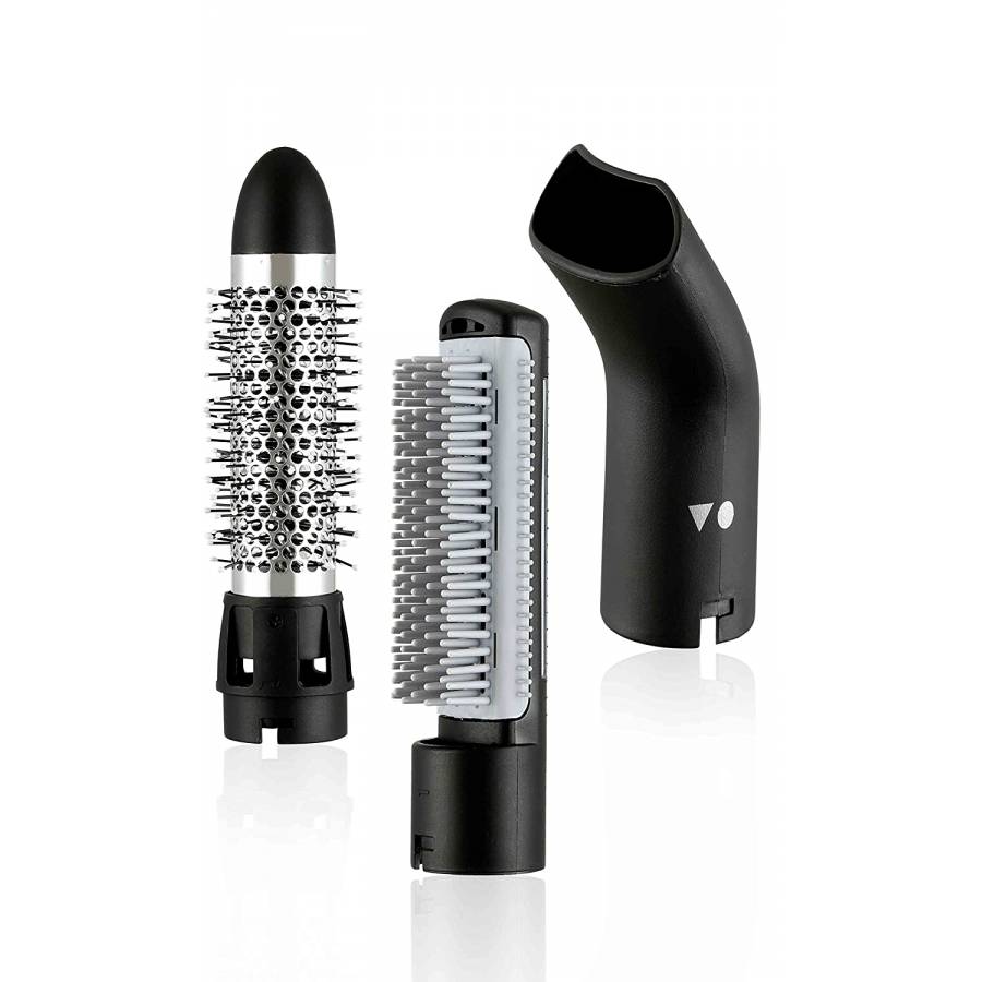 Set Ondulator Profesional Cu 3 Capete, 3 Trepte Viteza, 1000 W, Alimentare 220-240v 50/60hz, Design Ergonomic, Rotire 360 Grade, Negru