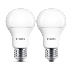 Set Profesional 2 Becuri Led Philips Soclu E27, Putere 12.5 W, Flux 1521 Lm, Lumina Neutra 4000 K, Design Modern Si Ergonomic, A+, Culoare Alb