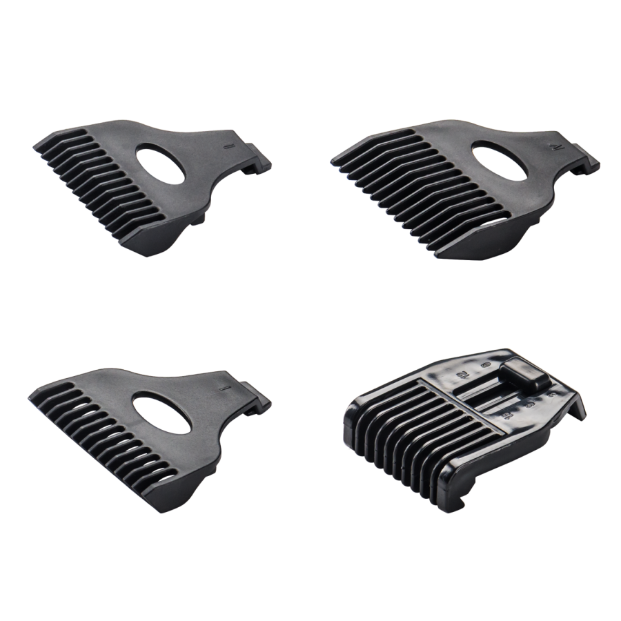 Set Tuns Si Ras 8 Accesorii, 2 Capete, Indicator Led, Lame Otel, Suport Incarcare, 4 Ghidaje De Taiere, Autonomie 30 Min, Negru