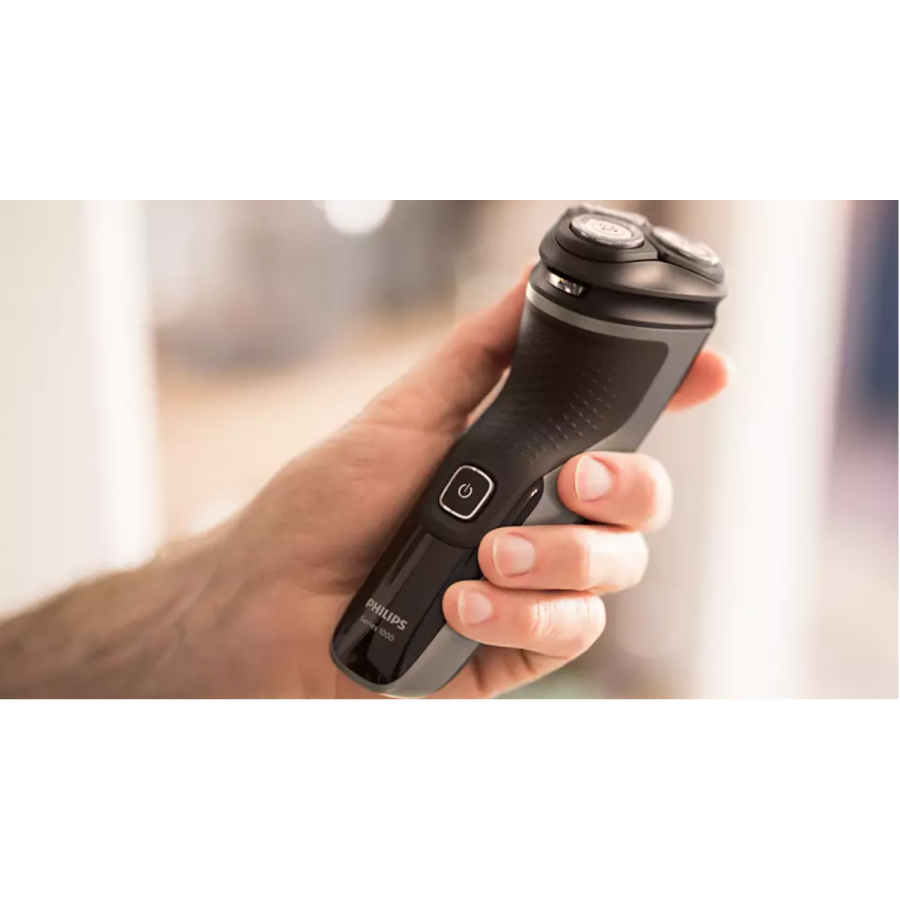 Shaver Electric Philips Powercut, Capete 4d Flexibile, Complet Lavabil,  Autonomie 40 M, Incarcare In 8 Ore, Negru/Gri