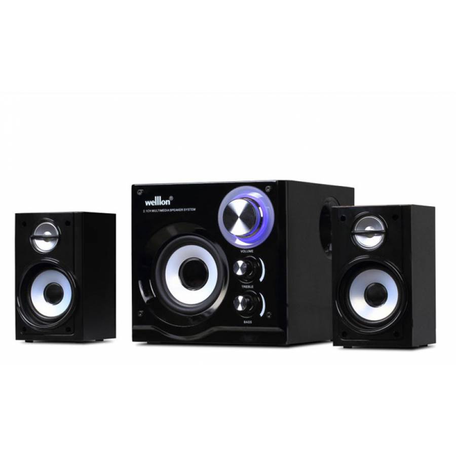 Sistem Boxe 2.1 Welllon , R.m.s 35w , Raportul S / N ≥75db , Separatie ≥70db