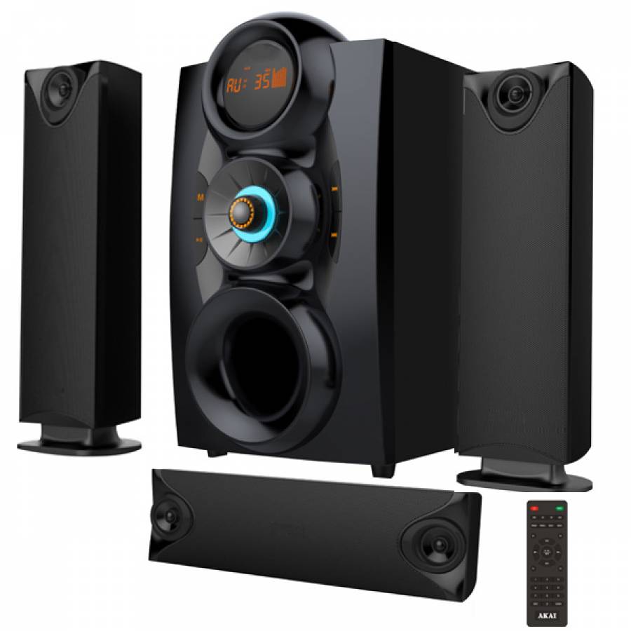 Sistem Boxe Audio 3.1 Akai Multimedia, Negru
