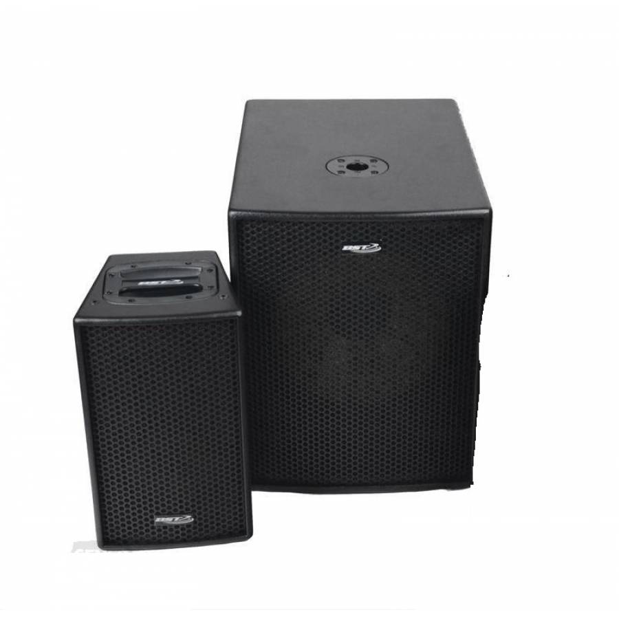 Sistem Complet De Boxe, Subwoofer De 10 Inch, Putere 400 W, Amplificator Rms Cu 3 Canale, 2 Boxe Satelit De 6,5 Inch, Putere 2 X 200 W, Impedanta 8 Ω, Design Modern, Culoare Negru