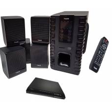 Sistem De 6 Boxe Audio Havit 5.1 + Dvd Player , Putere Rms 60 W , Impedanta 4 Ohmi , Cititor De Carduri Sd Si Interfata Usb , Telecomanda Inclusa