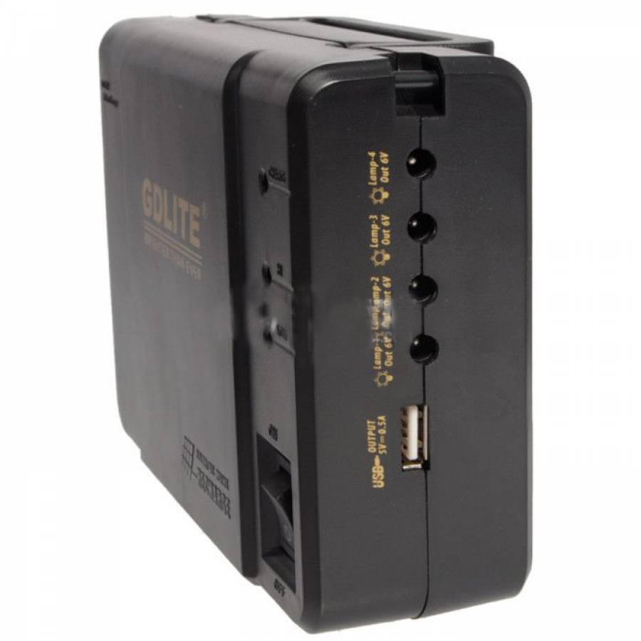 Sistem Incarcare Solara Pentru Camping , Cu 3 Becuri Economice De 3 W , Port Usb 5v , Alimentare 220-240v, 50/60hz , Panou Solar 9v 3.5wp 0.38a 25x14x15cm