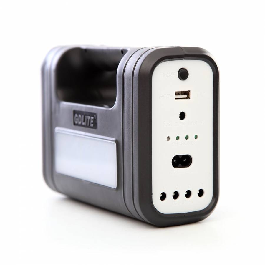 Sistem Solar Cu Panou Solar, 3 Becuri Incluse Led Smd, 3 X Lampi, Incarcare Solara, Incarcare Dispozitive Usb 5v, Negru