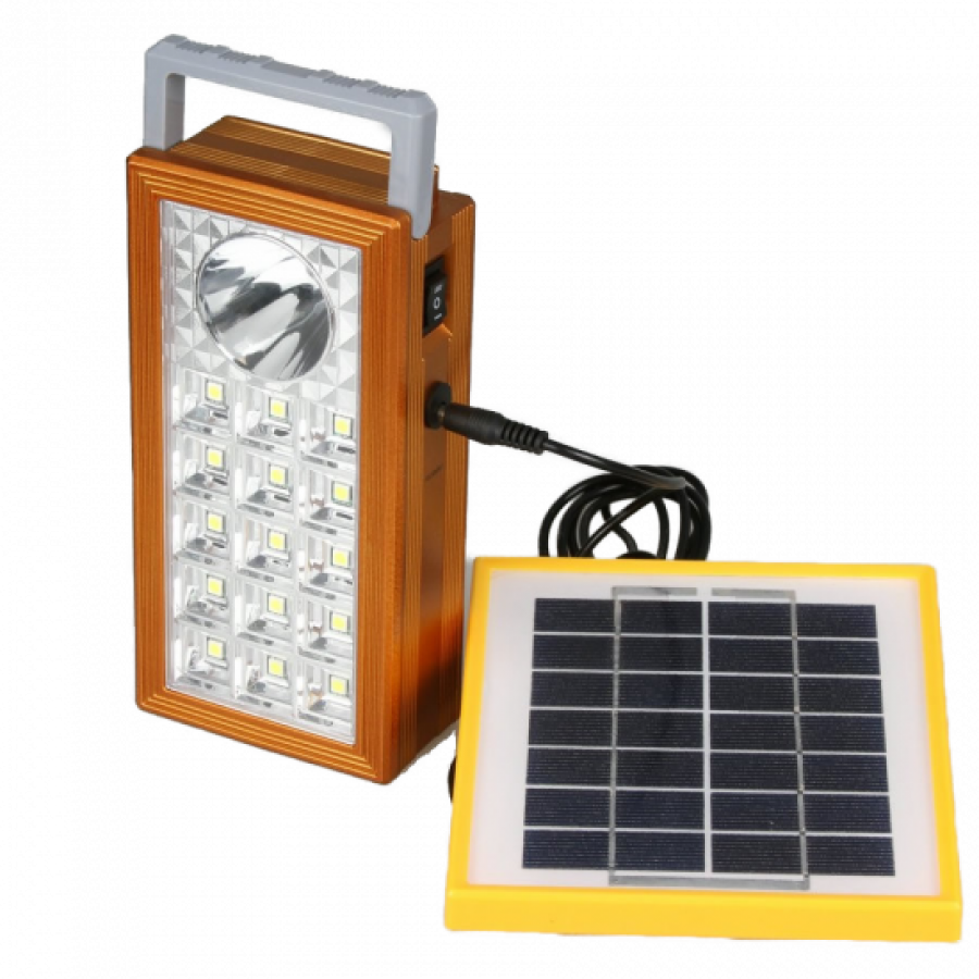 Sistem Solar De Iluminare Led Cu 3 Becuri, Functie Incarcare Solara, Lampa Portabila Inclusa, Material Plastic Abs, Tensiune Alimentare 220 V, Lumina Rece, Modern