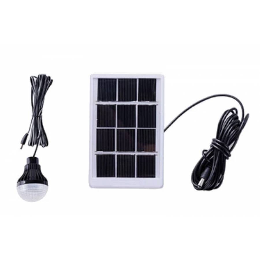 Sistem Solar Klausstech Pentru Camping Multifunctional, Lanterna Led Inclusa, Bec Led, Panou Solar Inclus, Dimensiuni Reduse, Design Ergonomic, Negru