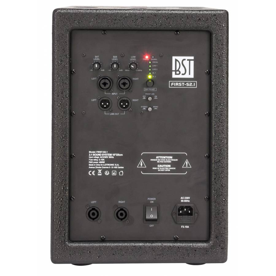 Sistem Sonorizare Cu Subwoofer 10 Inch , Plus 2 Sateliti 4 Inch Cu Suporti , Putere 400 W Total