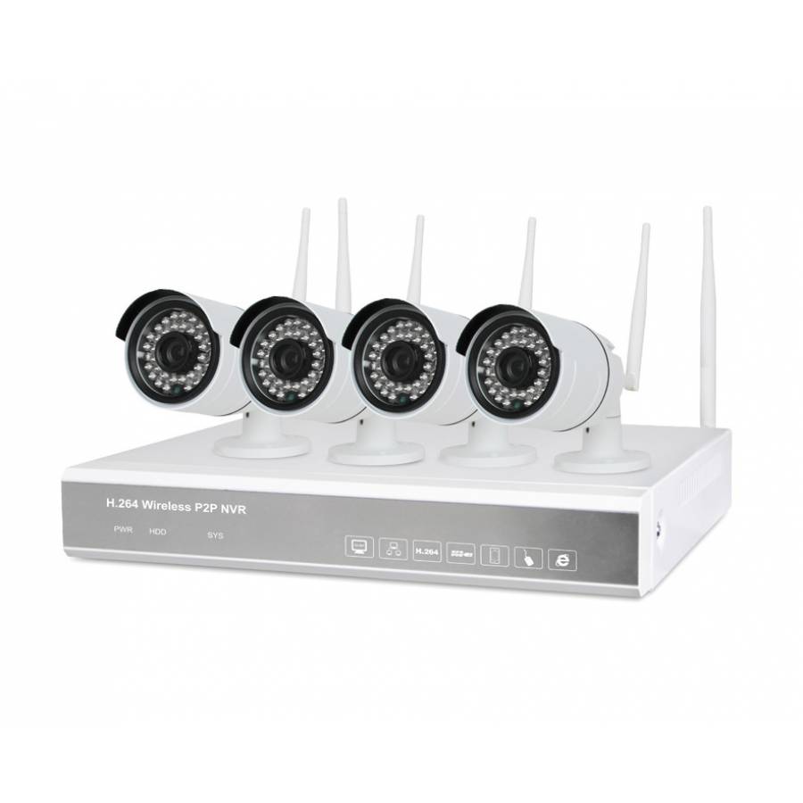 Sistem Supraveghere Wireless Nvr ,pnp  ,ip Camera,   4 Camere