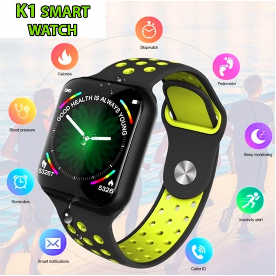 Smart Watch Klausstech, Conexiune Wireless, Functie Apelare, Ecran Ips, Afisare Ceas, Calcul Calorii, Mod Sport, Gasire Telefon, Negru