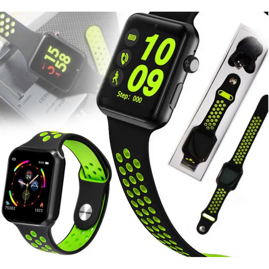 Smart Watch Klausstech, Conexiune Wireless, Functie Apelare, Ecran Ips, Afisare Ceas, Calcul Calorii, Mod Sport, Gasire Telefon, Negru