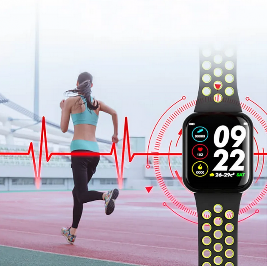 Smart Watch Klausstech, Conexiune Wireless, Functie Apelare, Ecran Ips, Afisare Ceas, Calcul Calorii, Mod Sport, Gasire Telefon, Negru