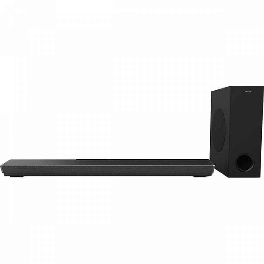 Soundbar Audio Philips Cu Subwoofer Wireless 3.1 Ch, Dolby Atmos, Putere 320 W, 2 X Hdmi Si Hdmi Arc, Conexiune Bluetooth, Mod Standby, Negru