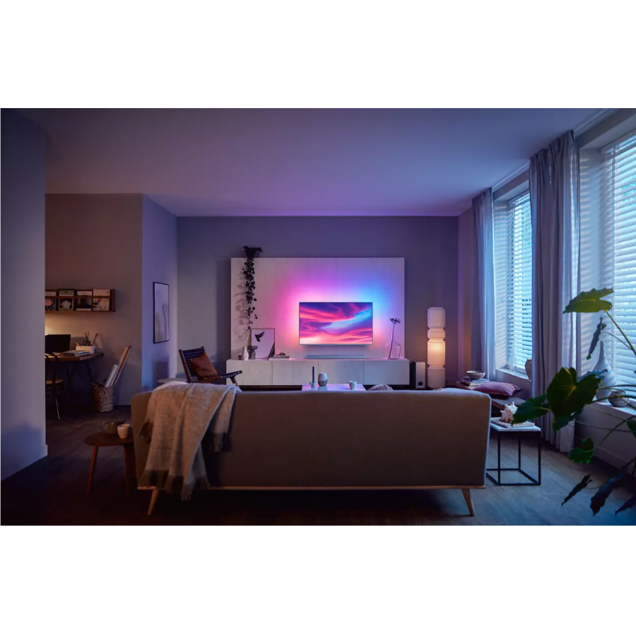 Soundbar Philips Cu Subwoofer Wireless 3.1 Ch, Tehnologie Audio Dolby Digital, Putere 300 W, Iesire Hdmi Arc, Bluetooth, Montare Pe Perete, Telecomanda, Gri