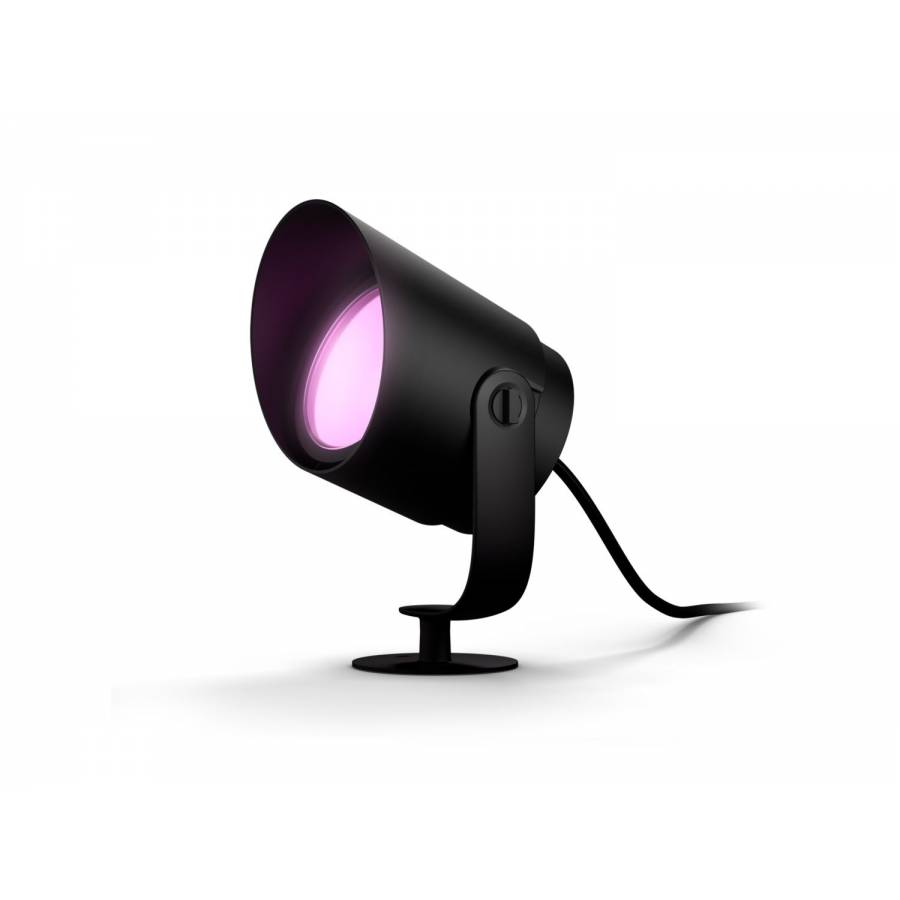 Spot Led De Exterior Philips, Flux Luminos 1050 Lm, Putere Bec 15 W, Protectie Ip65, Autonomie 25000 Ore, Material Metal, Culoare Negru