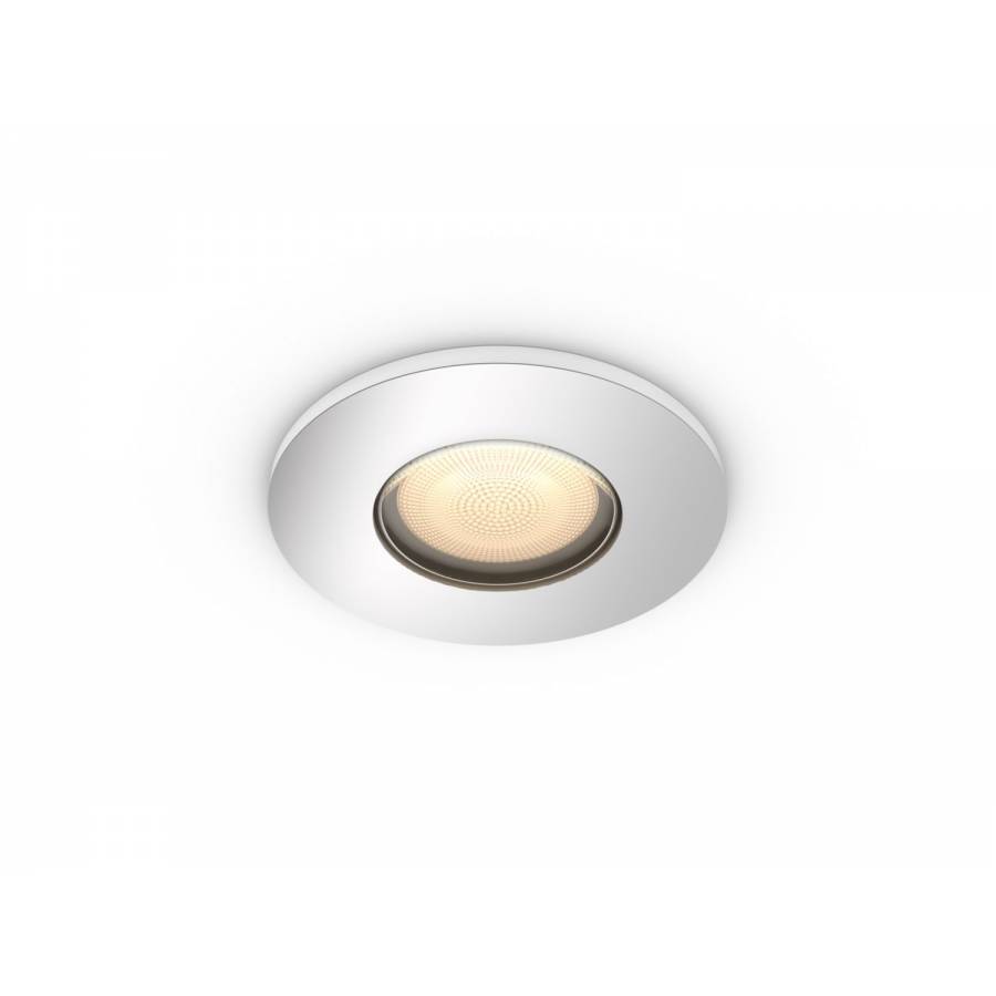 Spot Luminos Philips Cu Bec Led Gu10 Cu Lumina Alba, Control Bluetooth / Voce, 350 Lm, 15000 Ore, 50 60 Hz, Ip44, 5.5 W, Alb