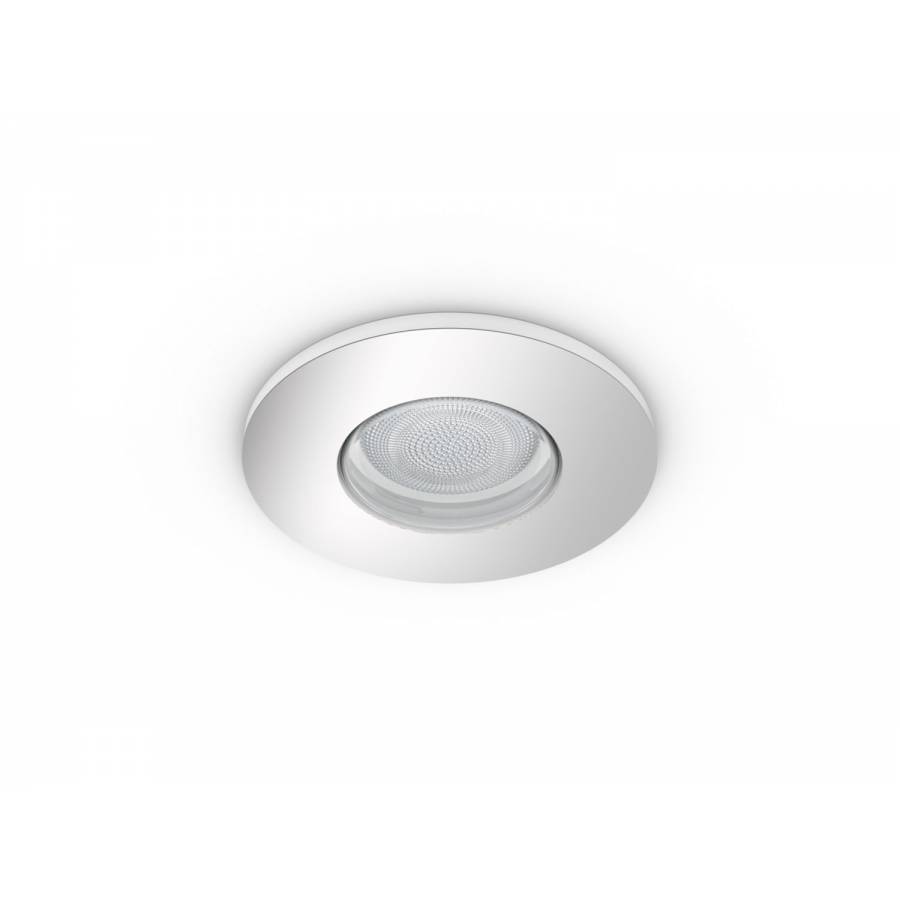 Spot Luminos Philips Cu Bec Led Gu10 Cu Lumina Alba, Control Bluetooth / Voce, 350 Lm, 15000 Ore, 50 60 Hz, Ip44, 5.5 W, Alb