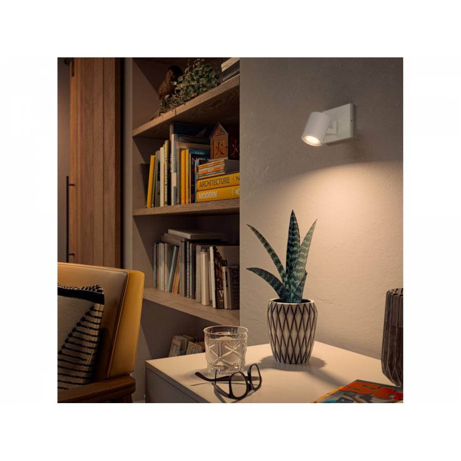 Spot Reglabil Philips Hue Switch, Led Gu10, Bluetooth, 350 Lm, 15000 Ore, 2200 6500 K, Ip20, Putere 5 W, Modern, Culoare  Alb