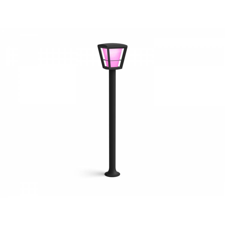 Stalp De Iluminat Philips Pentru Exterior, Material Sticla/aluminiu, Ip44, Contemporan, Eyecomfort, 2000 - 6500 K, 15 W, Impantare, Negru