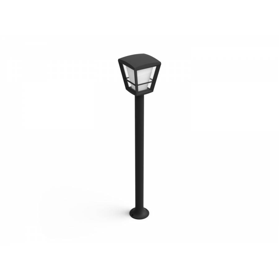 Stalp De Iluminat Philips Pentru Exterior, Material Sticla/aluminiu, Ip44, Contemporan, Eyecomfort, 2000 - 6500 K, 15 W, Impantare, Negru