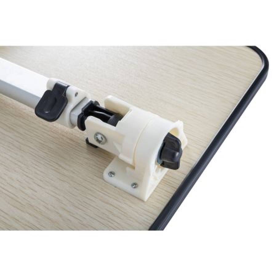 Stand Multifunctional Pentru Laptop/notebook Klausstech, Ventilator Inclus, Picioare Din Aluminiu, Inaltime Ajustabila, Picioare Antiderapante, Design Compact, Usor De Depozitat Si Instalat, Alb&argintiu