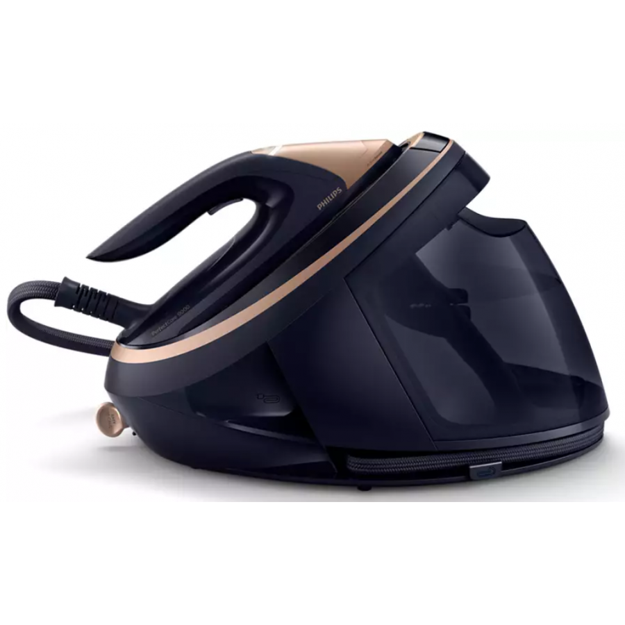 Statie Philips Calcat Profesionala Cu Aburi Perfectcare, Tehnologie Activesense, Jet De Abur 750 G, Alimentare 3100w, 1800 Ml, Talpa Cu Racire Rapida, Incalzire In 2min, Negru