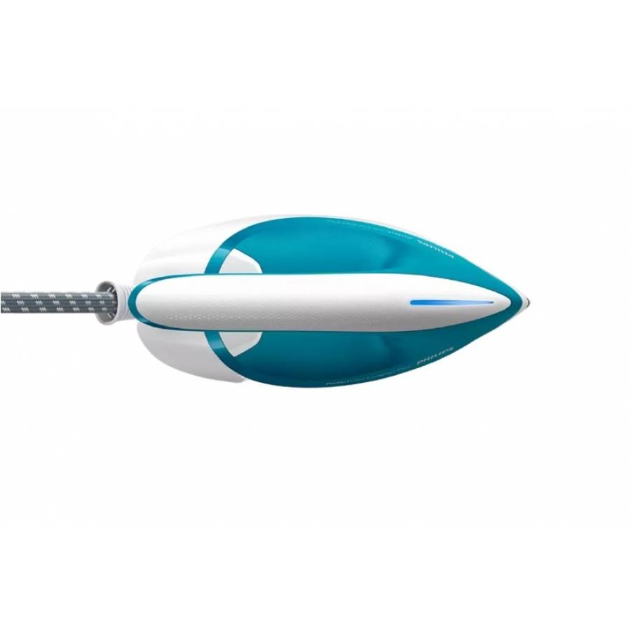 Statie Philips De Calcat Cu Abur Tehnologie Perfectcare Compact Plus, Rezervor Detasabil De 1.5 L , Blocare De Siguranta, Presiune 6.5 Bar, Jet De Abur 430 G, Talpa Steamglide, 2400 W, Albastru/alb
