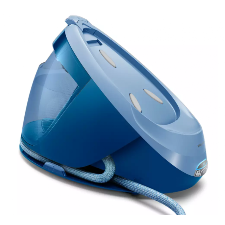 Statie Philips De Calcat Perfectcare Expert Plus Cu Abur, Presiune Max. 7,5 Bari, Jet De Abur 480 G, Rezervor Apa 1.8 L, 2100 W, Tehnologie Optimaltemp, Steamglide Advanced, Indicator Luminos, Alb/albastru