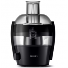 Storcator Fructe Philips Viva Collection, 500 W, Capacitate 1.5 L, Curatare Rapida, Anti-picurare, Frecventa 50/60  Hz, Tensiune 220/240  V, Negru