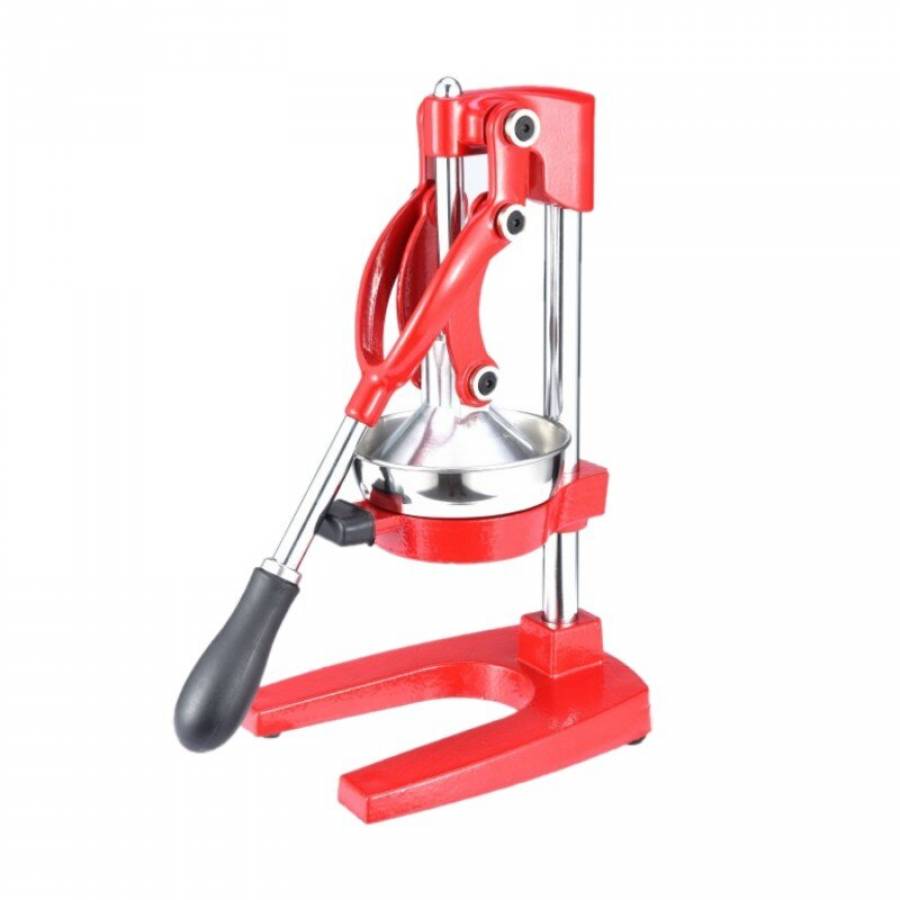 Storcator Manual Klausstech De FructeSi Citrice Si Rodii, Material Din Inox, Simplu De Folosit, Usor De Curatat, Material Fonta, Sita Din Inox, Culoare Argintiu/portocaliu