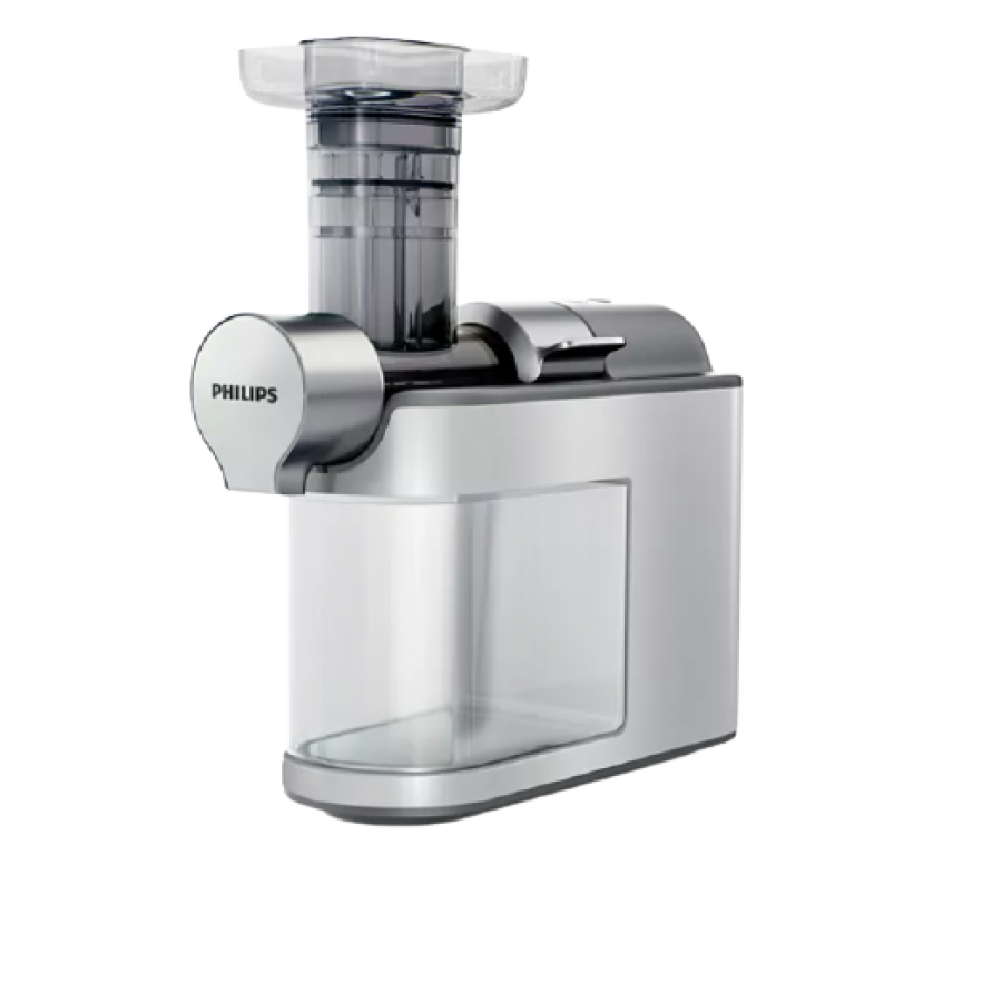 Storcator Philips De Citrice Prin Presare La Rece, Design Subtire, 200  W, 220-240 V, 50-60 Hz, 300 Rpm, Lungime Cablu 1 M, Capacitate Vas 1 L , Alb