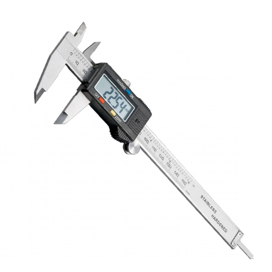 Subler Electric Profesional Klausstech, Afisaj Electronic, Display Digital, Unitate De Masura Mm/inch, Functie Calibrare, Buton On/off, Argintiu