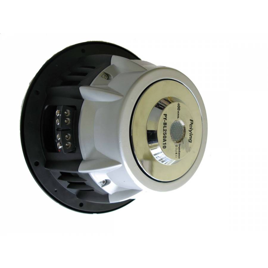 Subwoofer Boxa Auto Peiying Cu Diametru De 10 Inch/25 Cm , Putere Rms 600 W , P.m.p.o 1100 W , Bobina Dubla , Modern , Negru