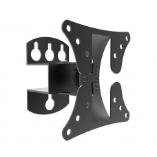 Suport De Televizor Klausstech, Diagonala Cuprinsa Intre 10''-27'', Greutate Maxima Suportata 15kg, Distanta Intre Tv Si Perete 90mm, Metal, Negru