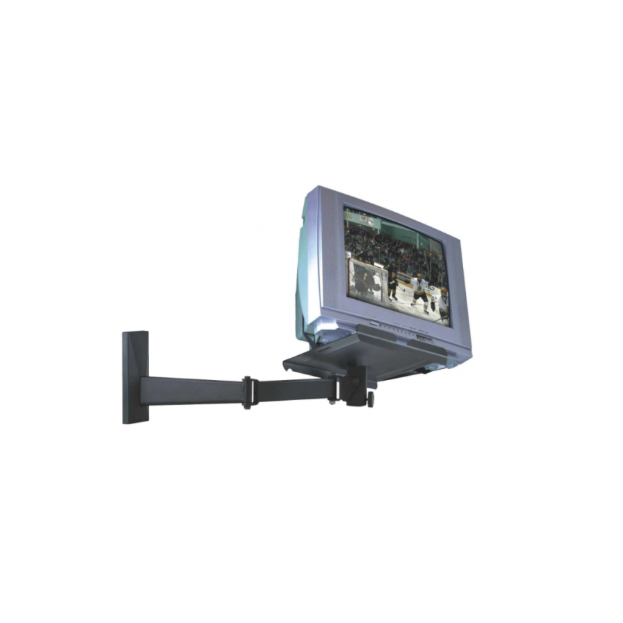 Suport De Televizor Klausstech, Suporta Diagonale Cuprinse Intre 14 Si 21, Reglare Inclinare Si Intoarcere, Metal, Negru