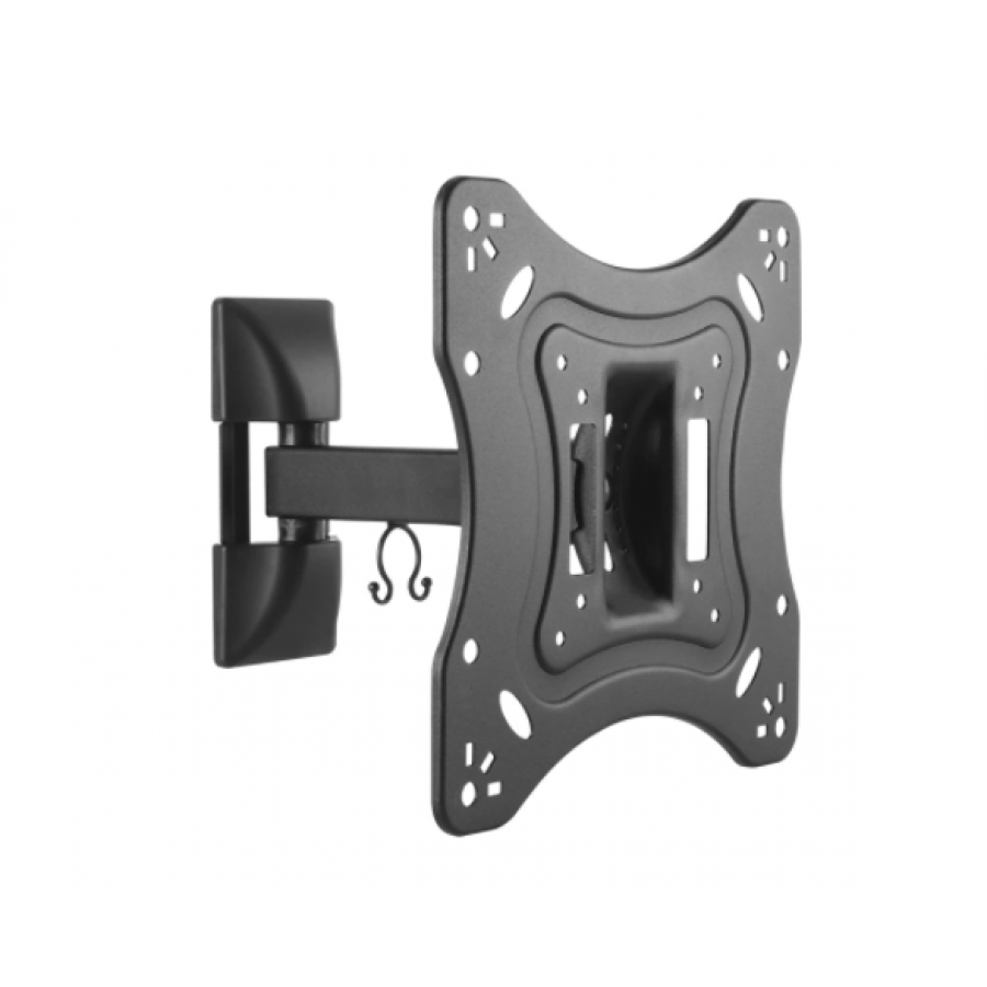 Suport De Televizor Klausstech, Suporta Diagonale Intre 23 Si 42, Sarcina Suportata Maxim 20 De Kg, Reglabil, Distanta Dintre Perete Si Tv 82~195mm, Metal, Culoare Negru