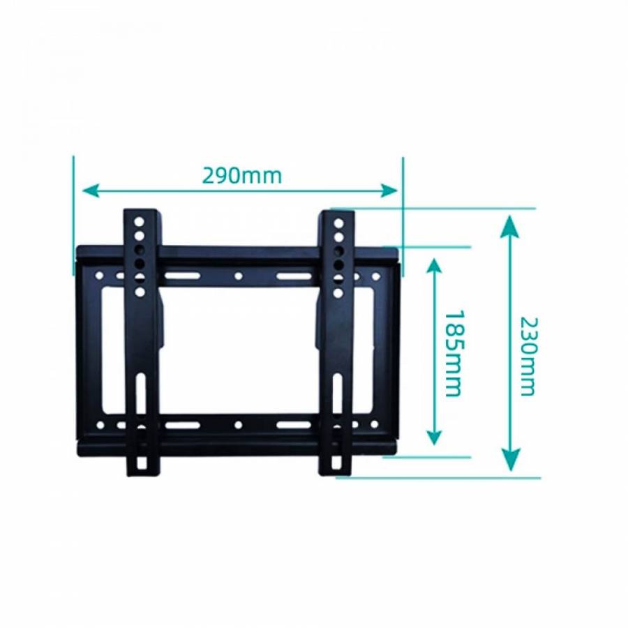 Suport De Televizor Pentru Perete Klausstech, Dimensiuni Cuprinse Intre 14-42 Inch, Greutate Maxima Suportata 30kg, Usor De Montat, Negru
