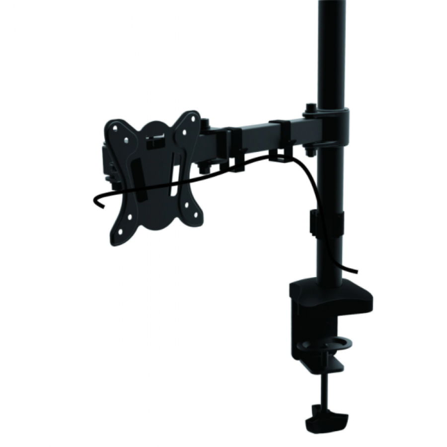 Suport Pentru Monitor ,  Reglabil Suporta Inclinare Pe Orizontala Si Verticala, 13-27 Inch , Cu Surub De Prindere Masa Sau Birou