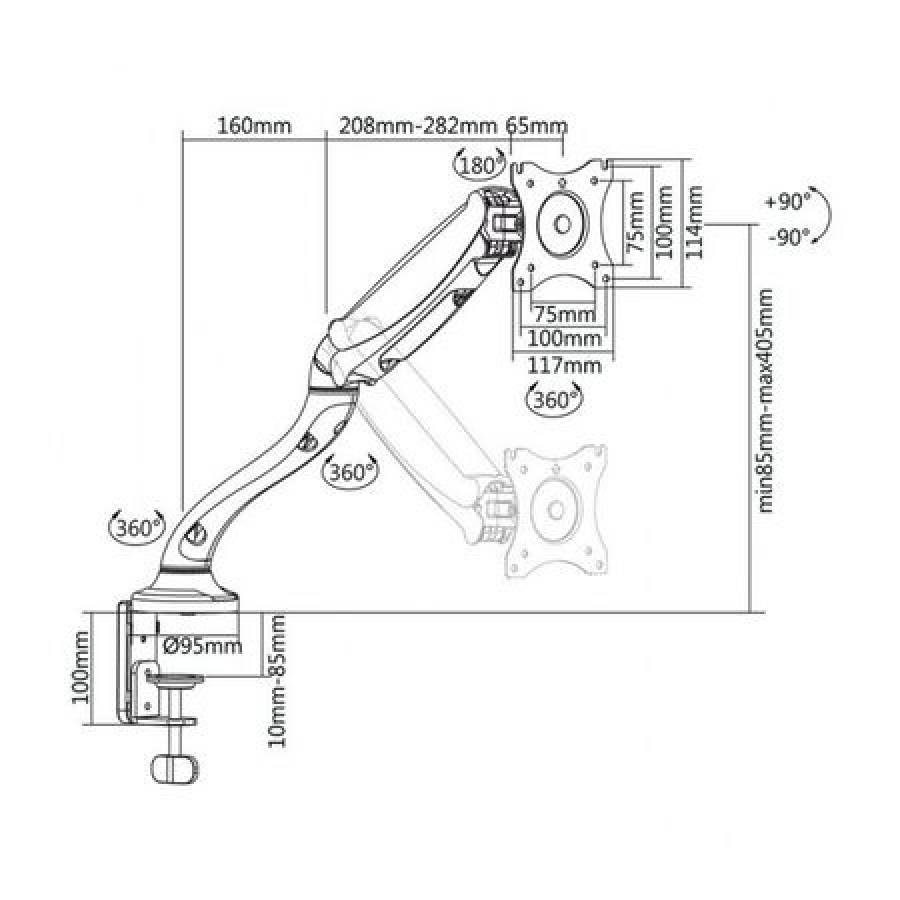 Suport Reglabil De Monitor 13-27”