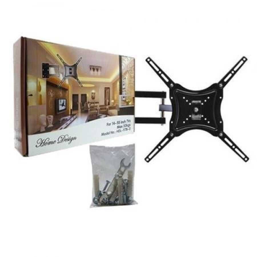 Suport Tv De Perete , Greutate Maxima Suportata 50 Kg, Compatibil Cu Standardul Vesa, Doua Brate, Tehnologie Reglabila, 14-55, Culoare Negru