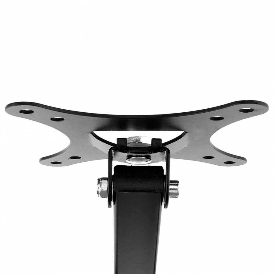Suport Tv De Perete Klausstech, Diagonala Cuprinsa Intre 10 - 26, Brat Reglabil, Suporta Pana La 10 Kg, Compatibilitate Vesa 100 X 100, Instalare Usoara, Design Compact, Material Metal, Negru