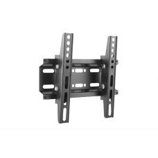 Suport Tv De Perete Klausstech, Pentru Ecrane Cu Diagonala Cuprinsa Intre 15''-42'', Greutate Maxima Suportata 40kg, Instalare Simpla, Metal, Negru