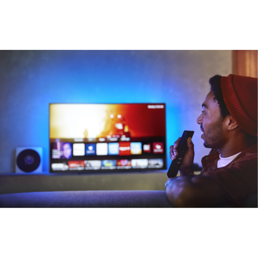 Televizor Led Smart Tv 4k Uhd, P5 Perfect Picture, Diagonala 50inch (126cm), Ambilight, Alexa Integrat, Pauza Tv, Youtube/netflix, Quadcore, 3840 X 2160, Negru