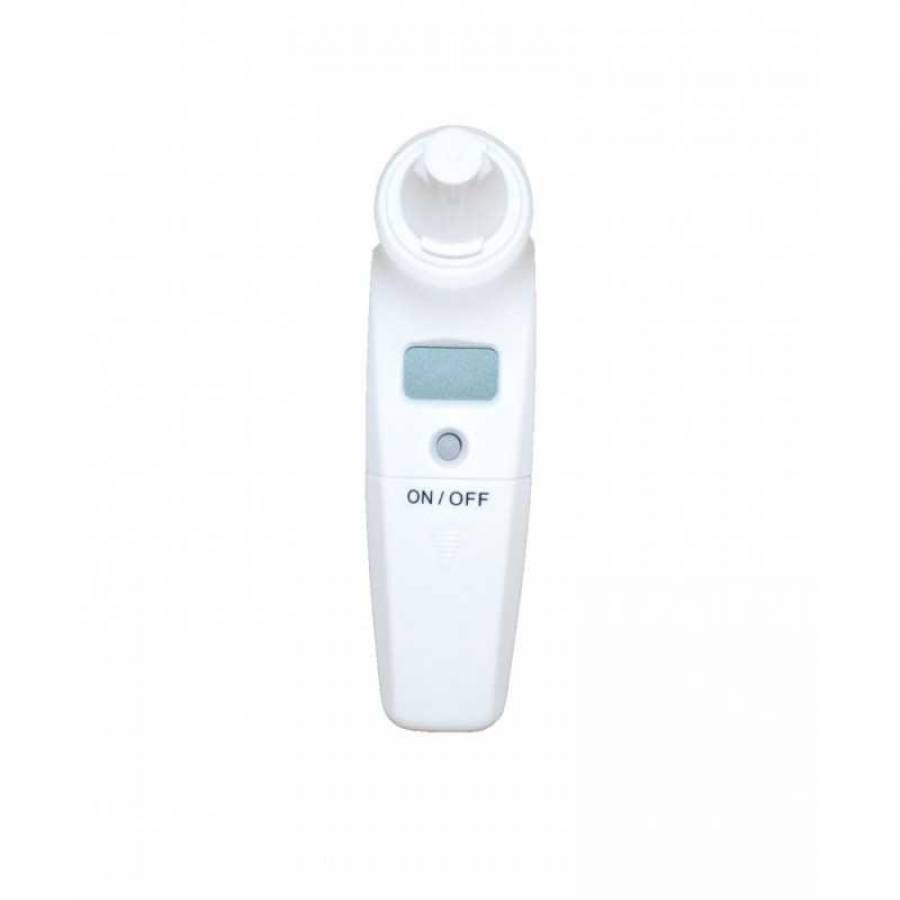 Termometru Digital Profesional KlaussTech Pentru Ureche, 10 Setari De Memorie, Functionare Cu 2 Baterii Aaa, Scala De Masurare - Â° C Or Â° F, Ecran Lcd, Culoare Alb