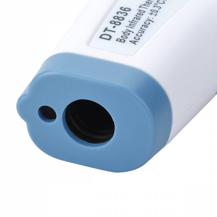 Termometru Pentru Copii Cu Infrarosu Klausstech, Functioneaza Fara Contact, Ideal Pentru Corp Si Obicte, Temperatura 34 - 43° C Design Modern, Alb&albastru