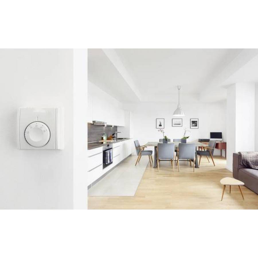 Termostat Ambient Centrala Fir - Klausstech, Modern, Alb, 230V