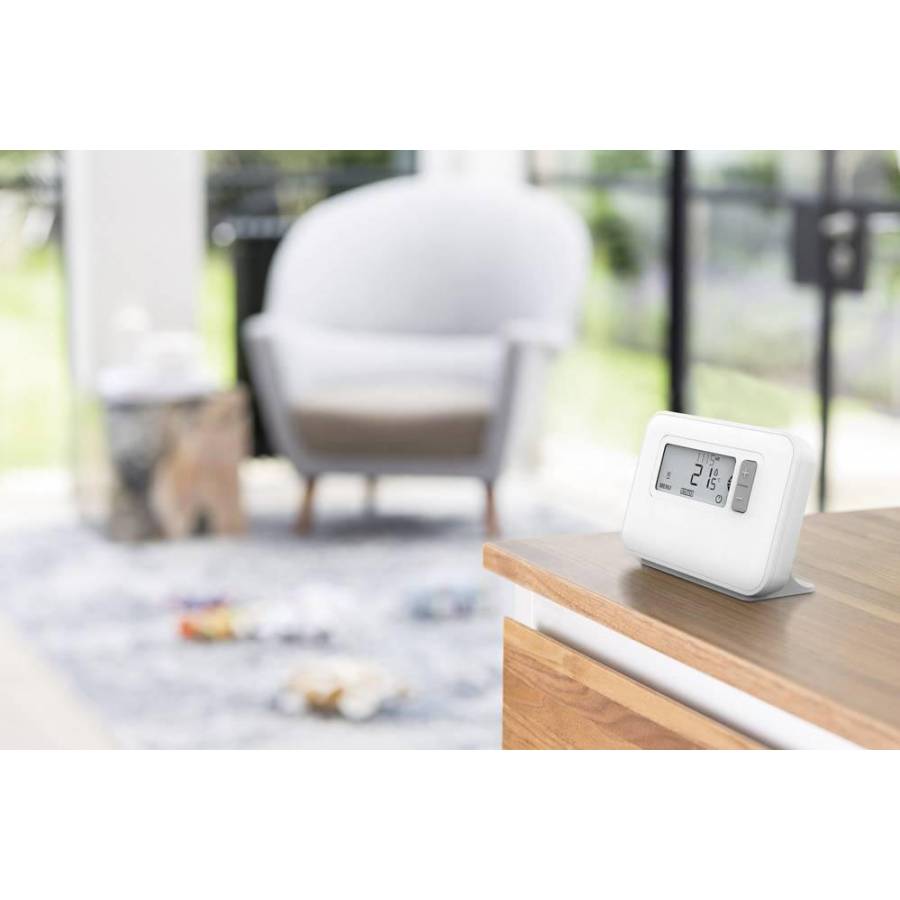 Termostat Inteligent  De Camera, Wireless, Design Elegant,  Klausstech, Functia De Blocare, Algoritm Autoprogramare, 3v-230v