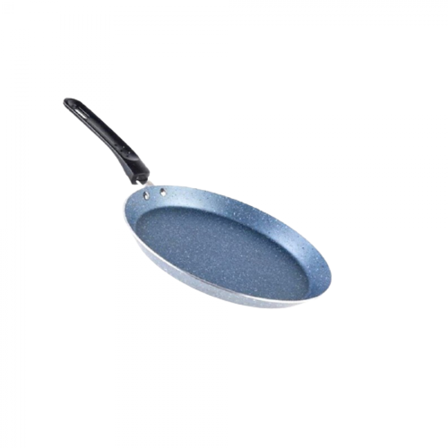 Tigaie Din Aluminiu Pentru Clatite, Grosime 2.2mm, Dimensiuni 24 X 2 Cm, Compatibila Cu Diferite Surse De Caldura, Distributie Unifroma A Caldurii, Gri